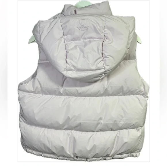 Lululemon Wunder Puff Cropped Vest With Hood in Meadowsweet Pink Size 6 - Picture 6 of 6